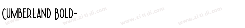 Cumberland Bold字体转换